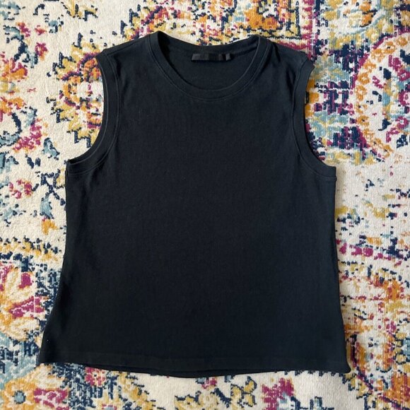 Jenni Kayne Easy Tank Womens Size L Minimalist Knit Pullover Clean Girl Shirt - Picture 7 of 11